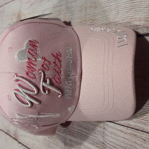 USA Headwear pink Women of Faith baseball style hat